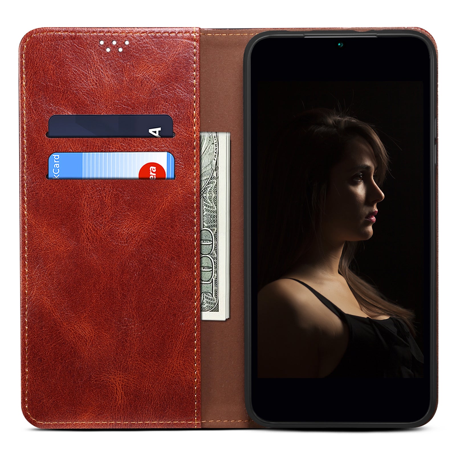For Samsung Galaxy A54 5G PU Leather Phone Wallet Case Waxy Crazy Horse Texture Stand Cell Phone Cover For Samsung Galaxy A54 5G PU Leather Phone Wallet Case Waxy Crazy Horse Texture Stand Cell Phone Cover